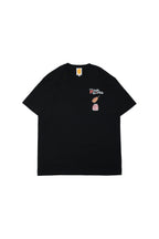 朝ごはんチャンネルTシャツ-アメリカンドッグ- / ブラック